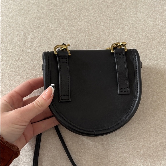 COACH Vintage Mini belt bag Fanny Pack Crossbody Glove Tanned Leather black - Picture 4 of 9